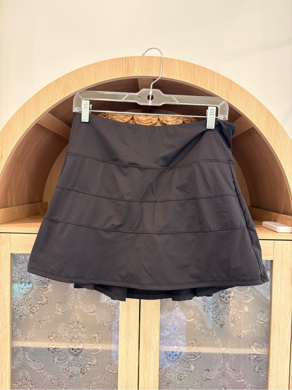 Black Women's Tennis Skort